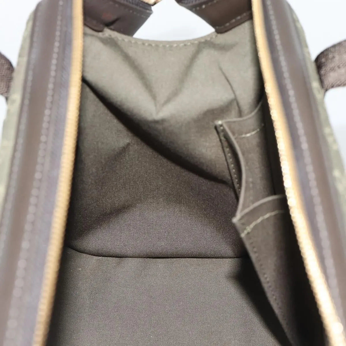 Louis Vuitton Joséphine Mini Lin Khaki Canvas Handbag (Pre-Owned)