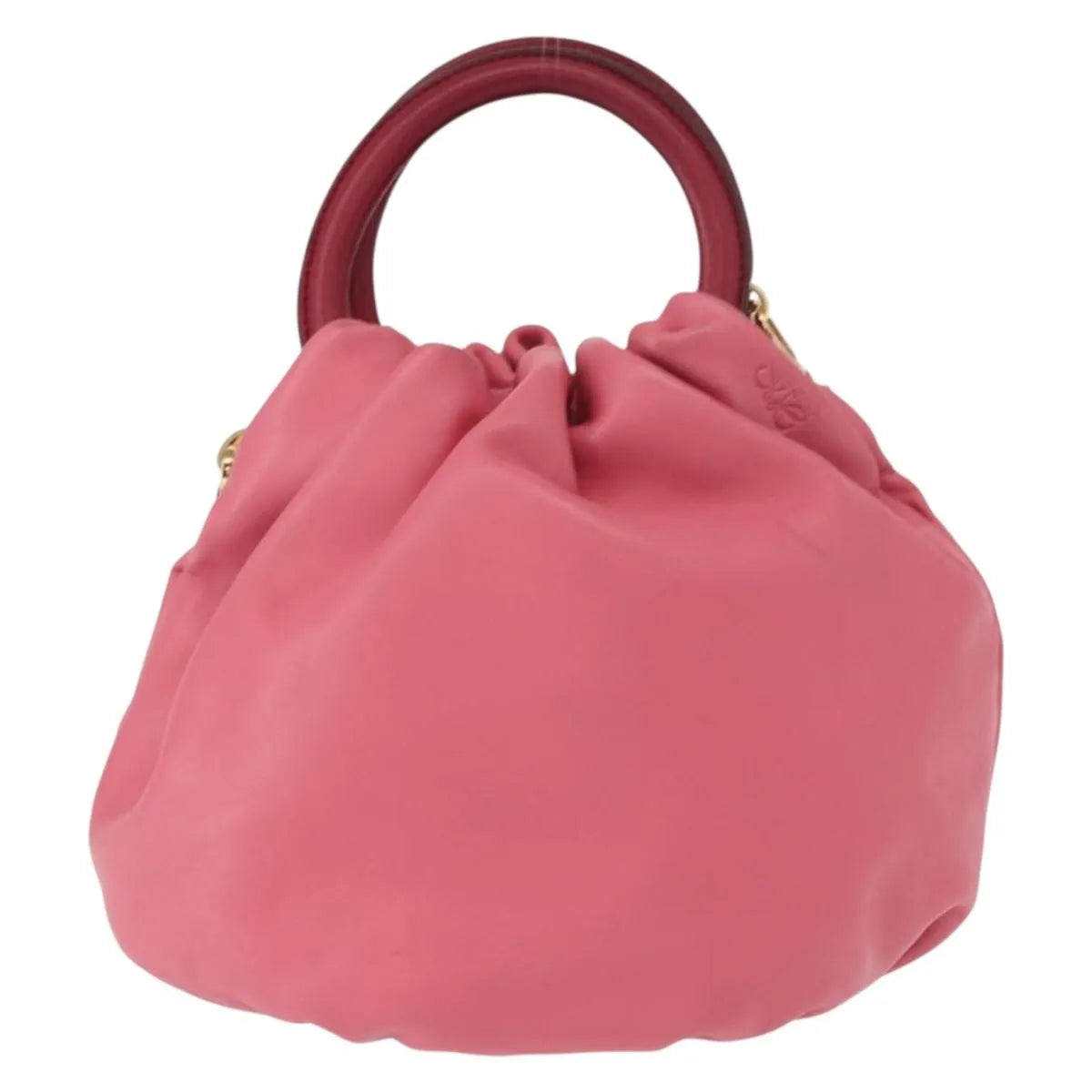 Loewe Bounce Lambskin Pink Leather Handbag (Pre-Owned)