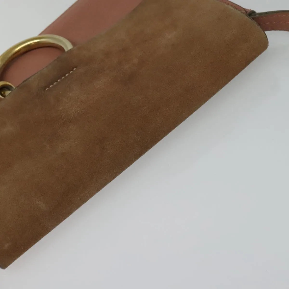 Chloe Faye Shoulder Bag Leather And Suede Pink Leather Shoulder Bag Bag (Pre-Owned)