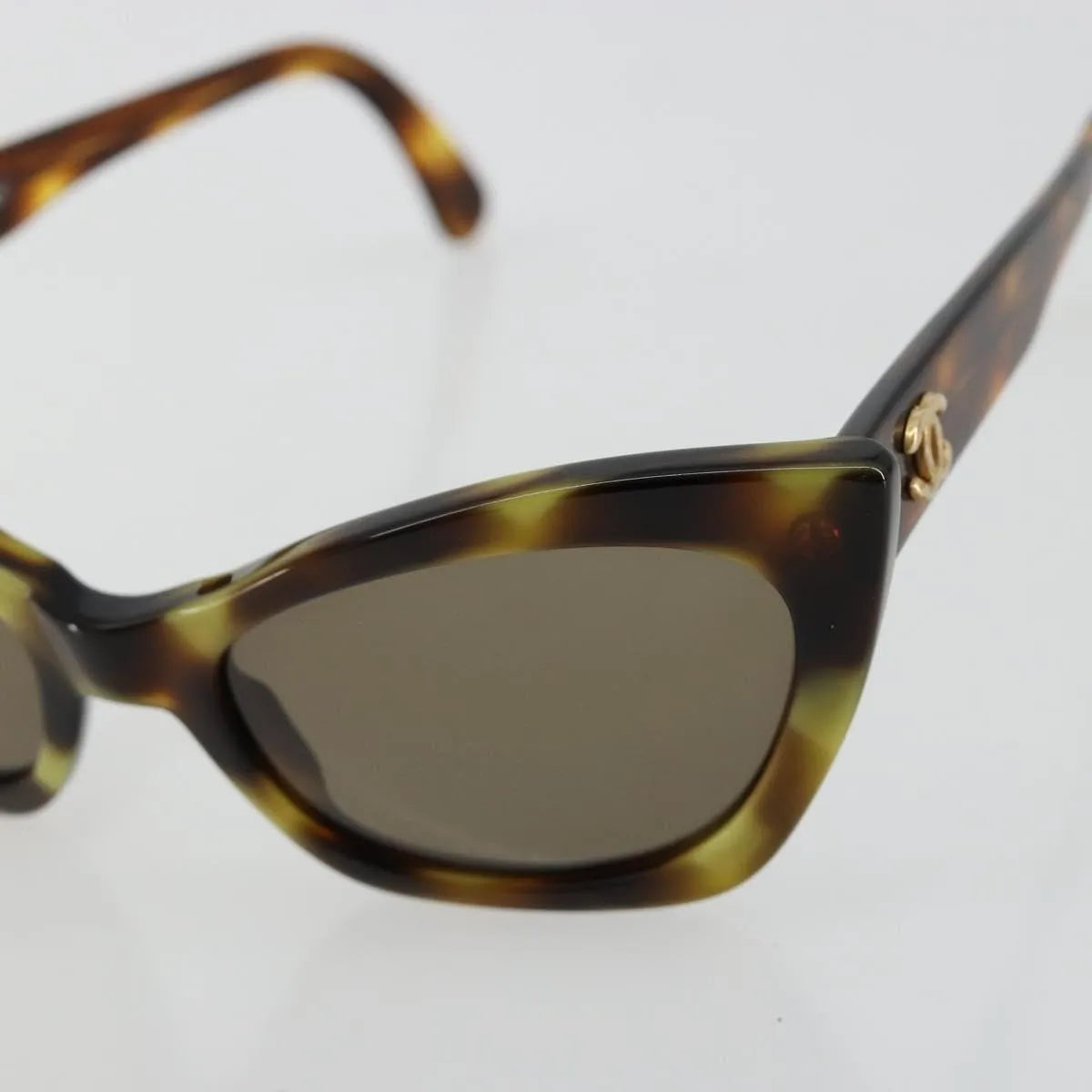 Chanel Logo Cc Sunglasses Plastic Brown Plastic Sunglasse Accessory (Pre-Owned)