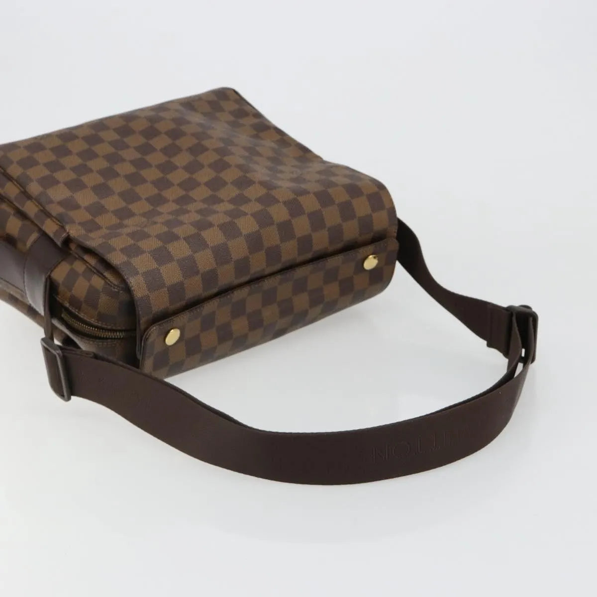 Louis Vuitton Naviglio Damier Ebene Brown Canvas Shoulder Bag Bag (Pre-Owned)