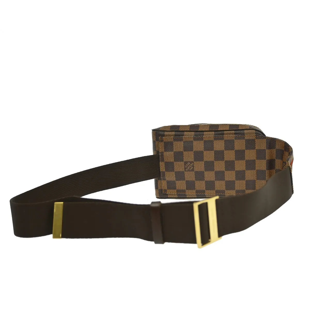 Louis Vuitton Geronimos Waist Damier Ebene Brown Canvas Shoulder Bag Bag (Pre-Owned)