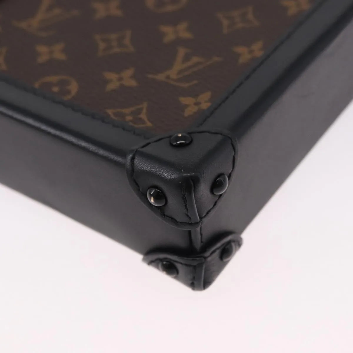 Louis Vuitton Vertical Trunk Pochette Monogram Canvas Brown Canvas Clutche & Pouche Bag (Pre-Owned)