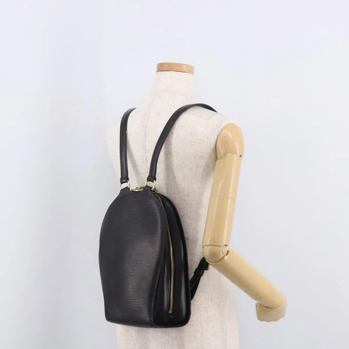 Louis Vuitton Mabillon Epi Leather Black Leather Backpack Bag (Pre-Owned)