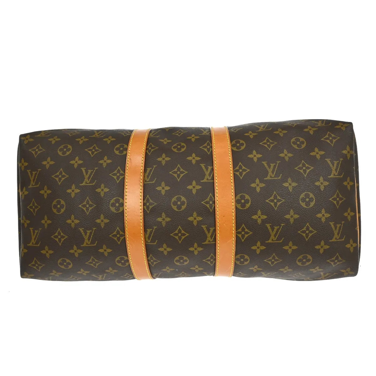 Louis Vuitton Keepall Bag Monogram Canvas Brown Canvas Travel Bag Bag (Pre-Owned)