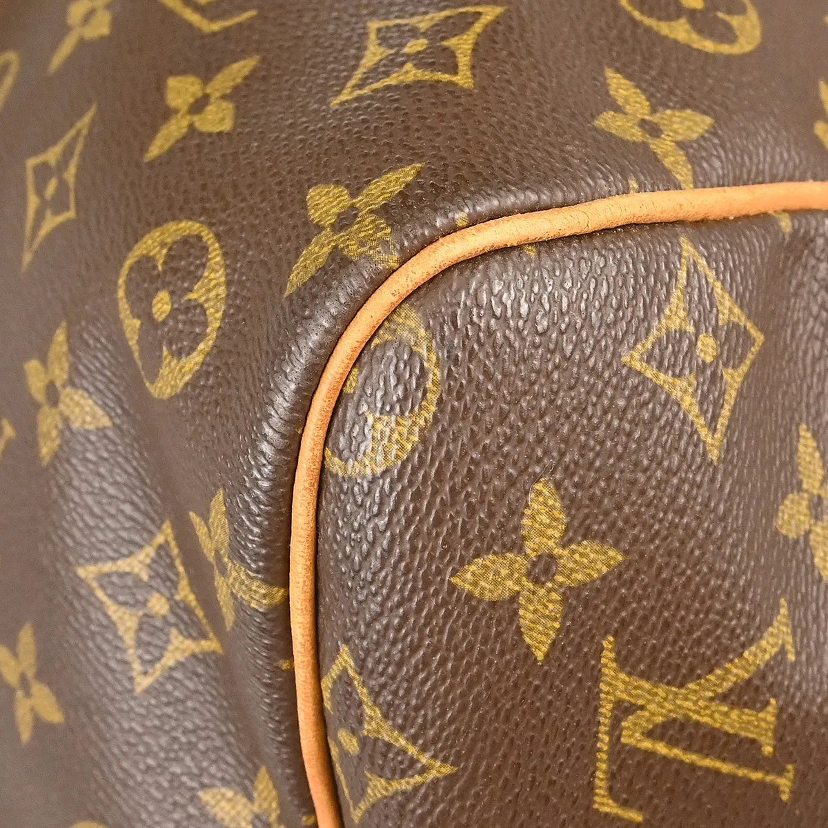 Louis Vuitton Keepall Bandouliere Monogram Canvas Brown Canvas Travel Bag Bag (Pre-Owned)