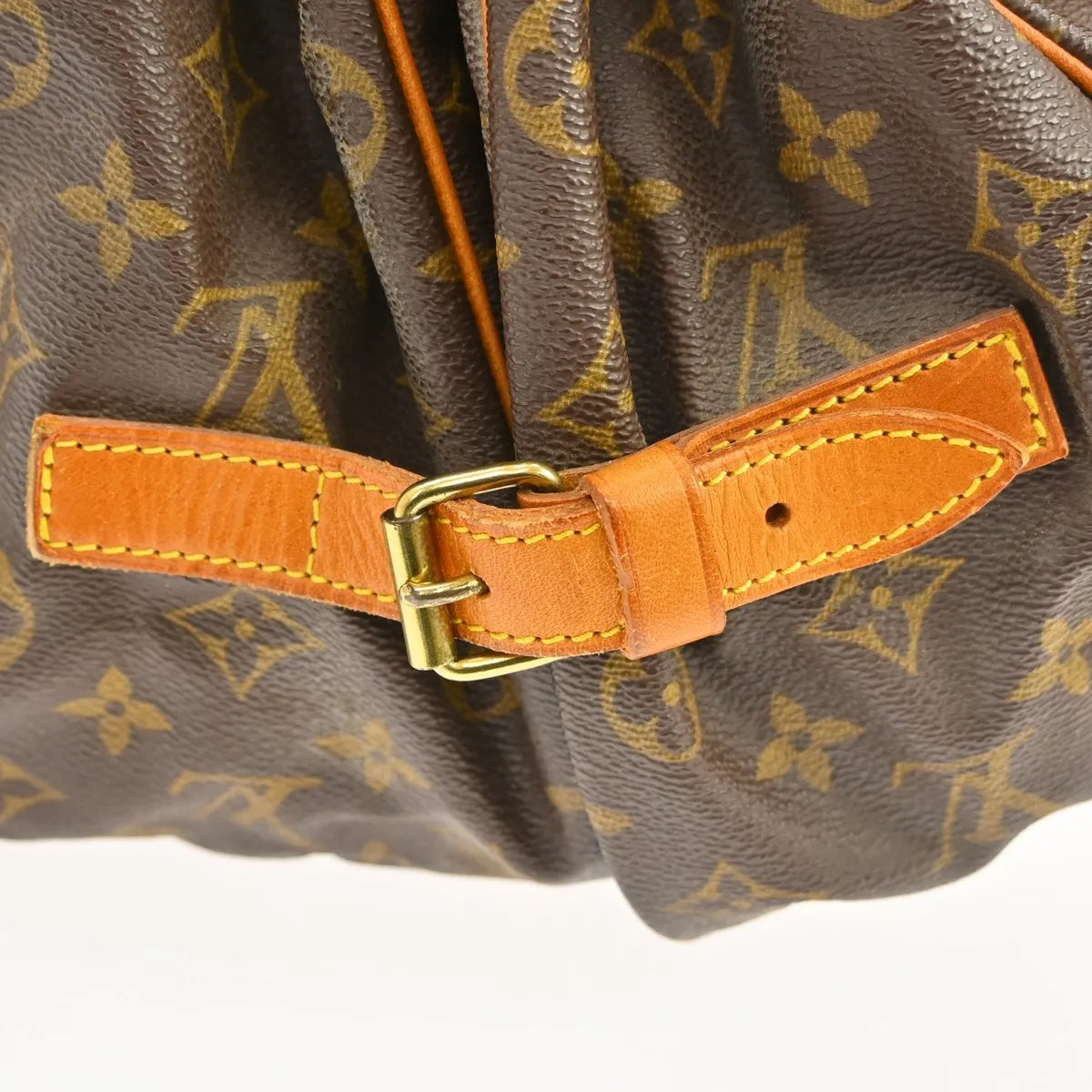Louis Vuitton Saumur Monogram Canvas Brown Canvas Shoulder Bag Bag (Pre-Owned)