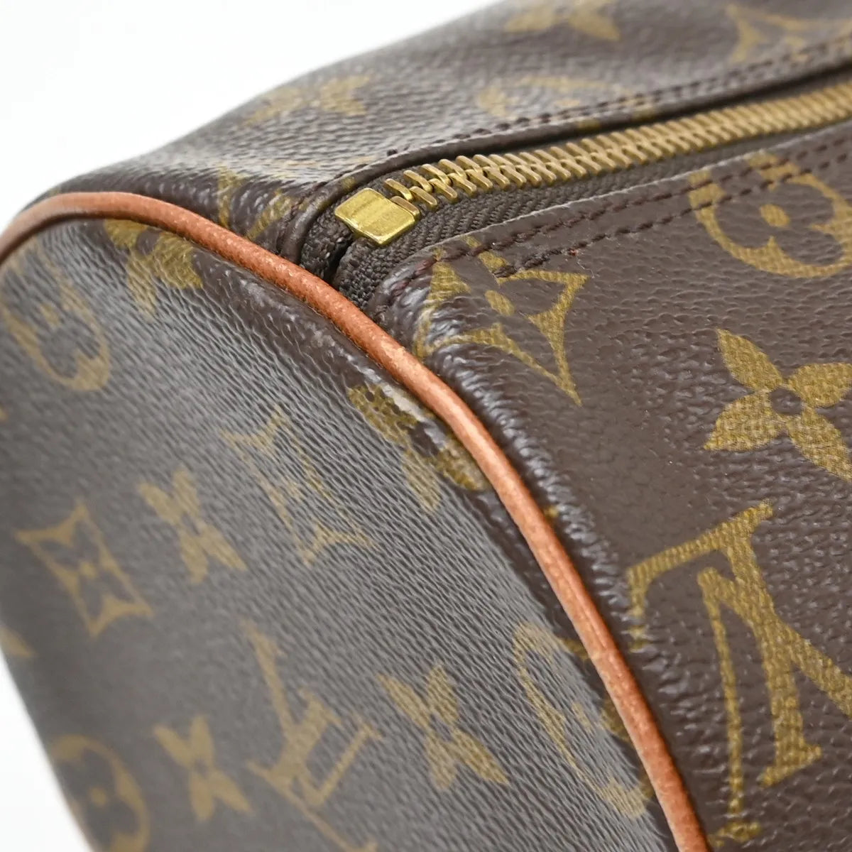 Louis Vuitton Papillon Monogram Canvas Brown Canvas Handbag (Pre-Owned)