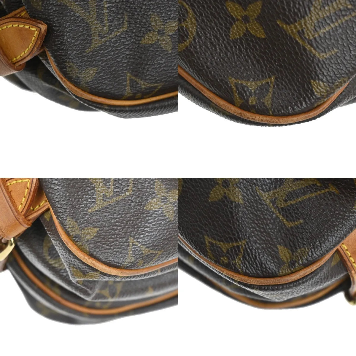 Louis Vuitton Saumur Monogram Canvas Brown Canvas Shoulder Bag Bag (Pre-Owned)