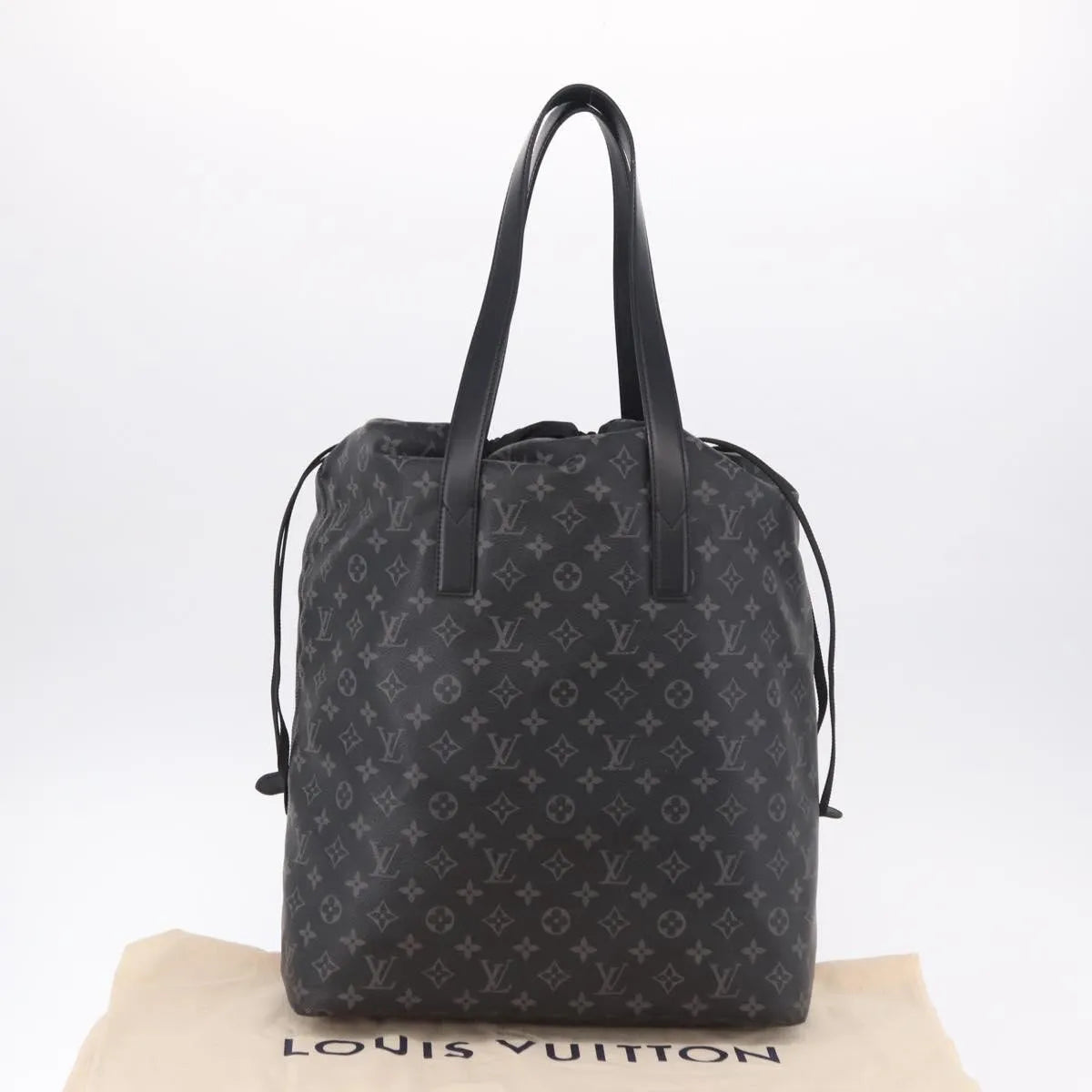 Louis Vuitton Cabas Light Drawstring Monogram Eclipse Canvas Black Canvas Tote Bag Bag (Pre-Owned)