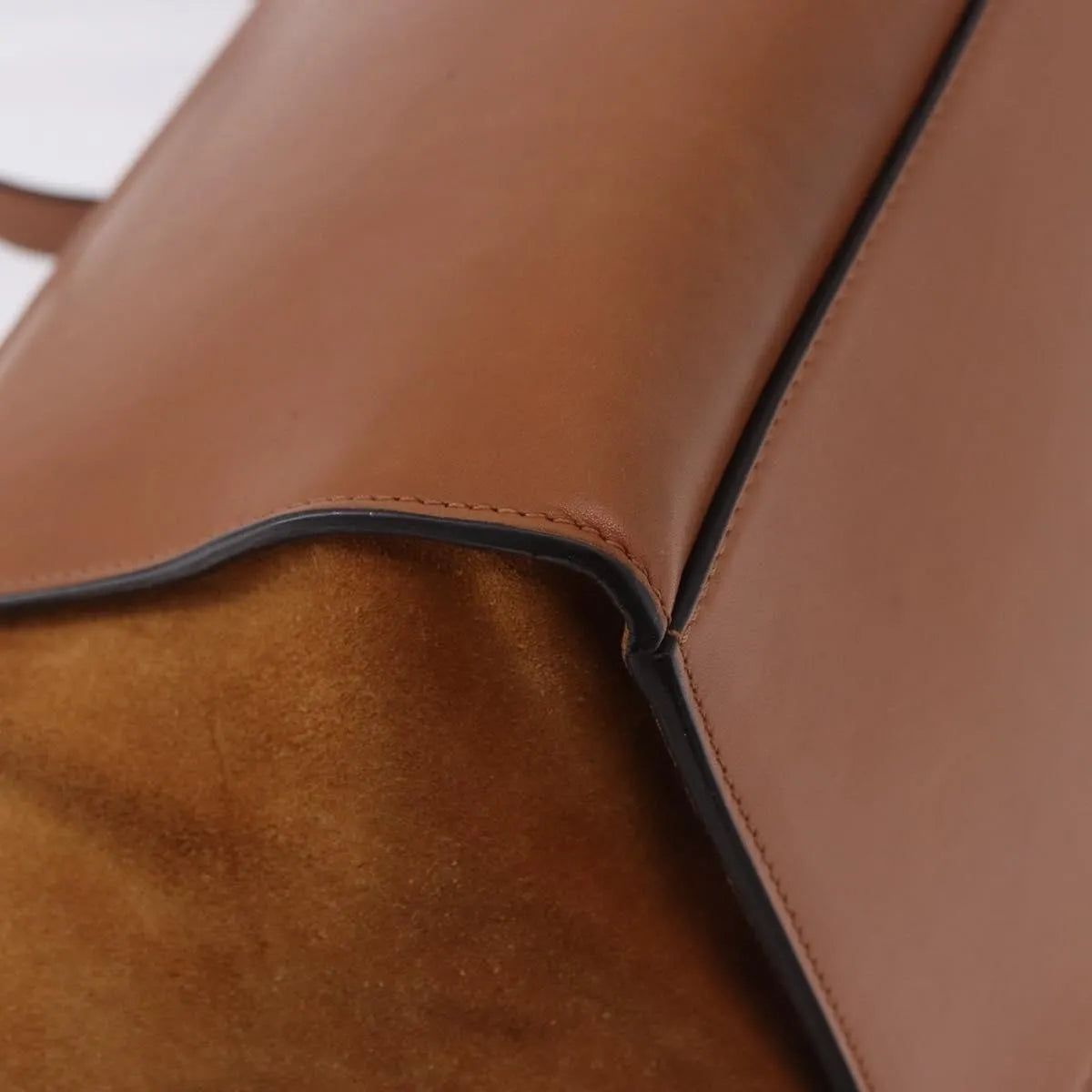 Celine Trapeze Leather Brown Leather Handbag (Pre-Owned)