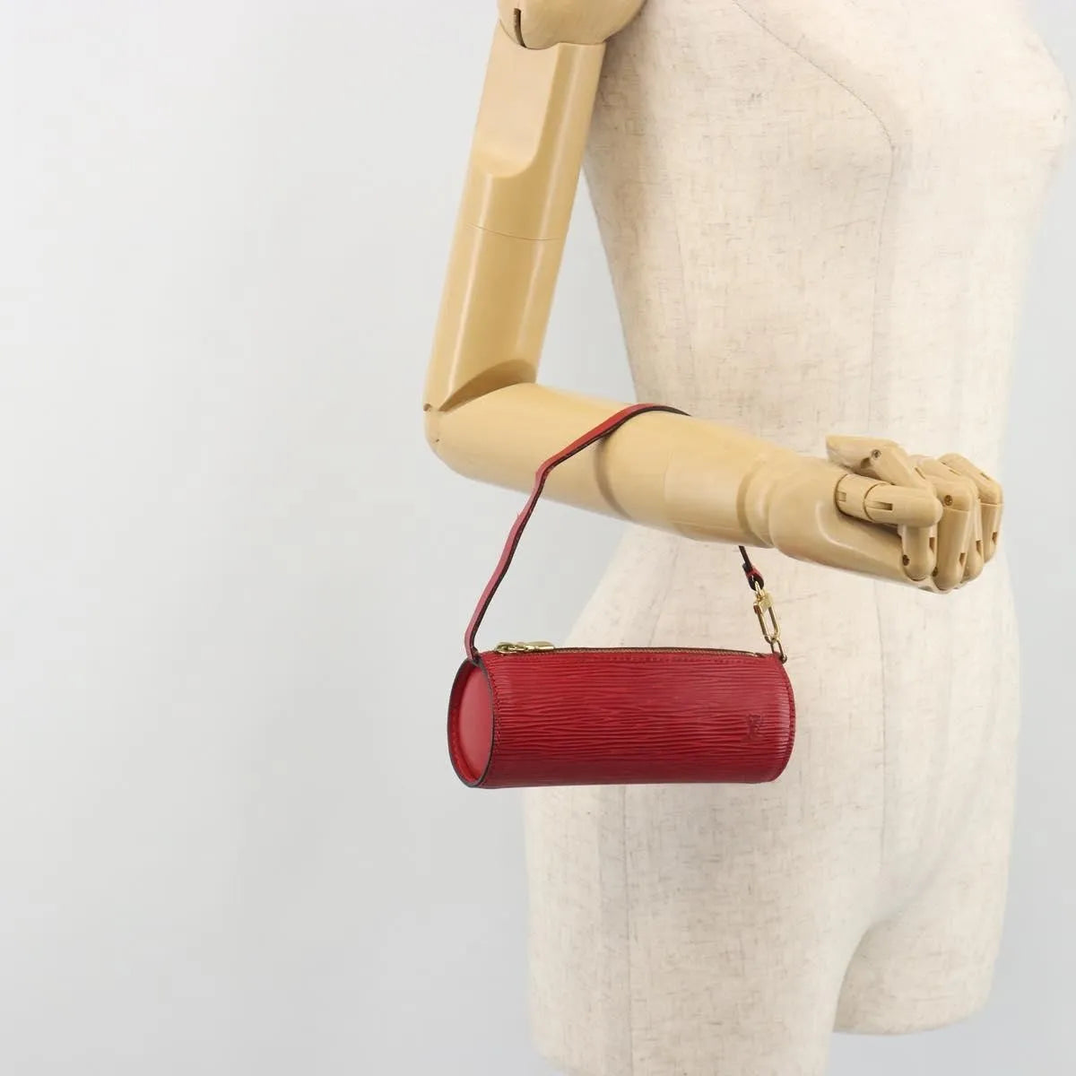 Louis Vuitton Soufflot Pochette Epi Leather Red Leather Clutche & Pouche Bag (Pre-Owned)