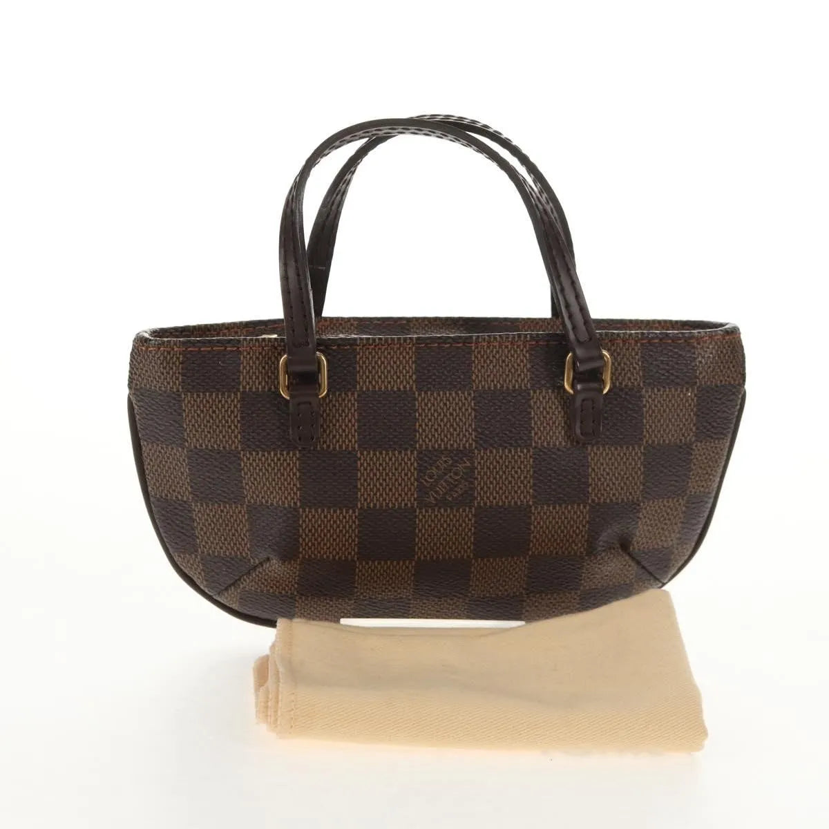 Louis Vuitton Manosque Pochette Damier Brown Canvas Clutche & Pouche Bag (Pre-Owned)