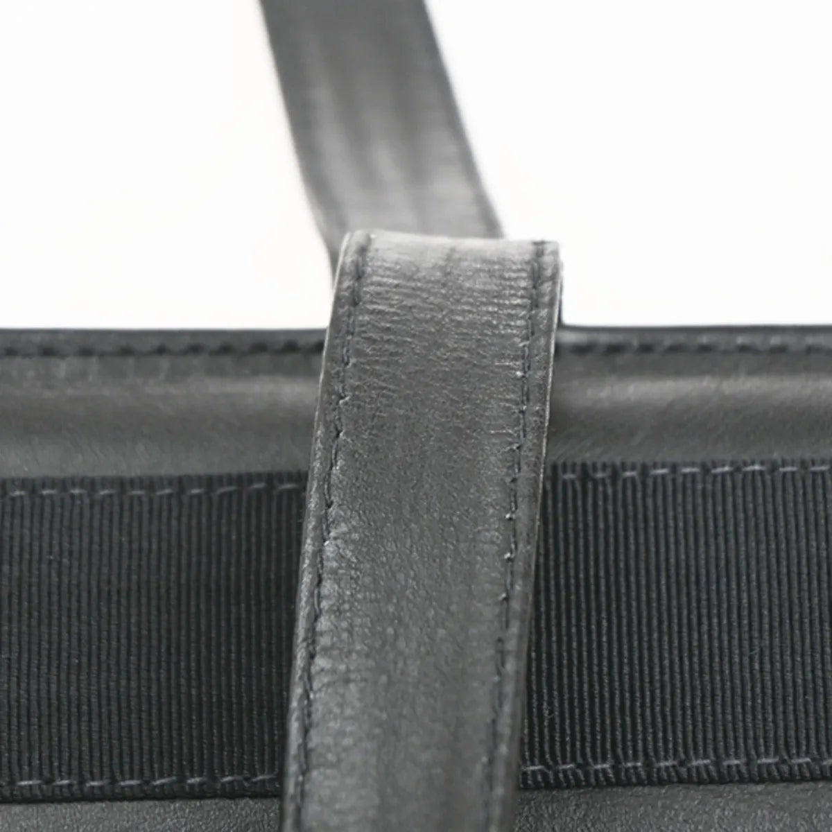 Salvatore Ferragamo Vala Tote Leather Black Leather Tote Bag Bag (Pre-Owned)