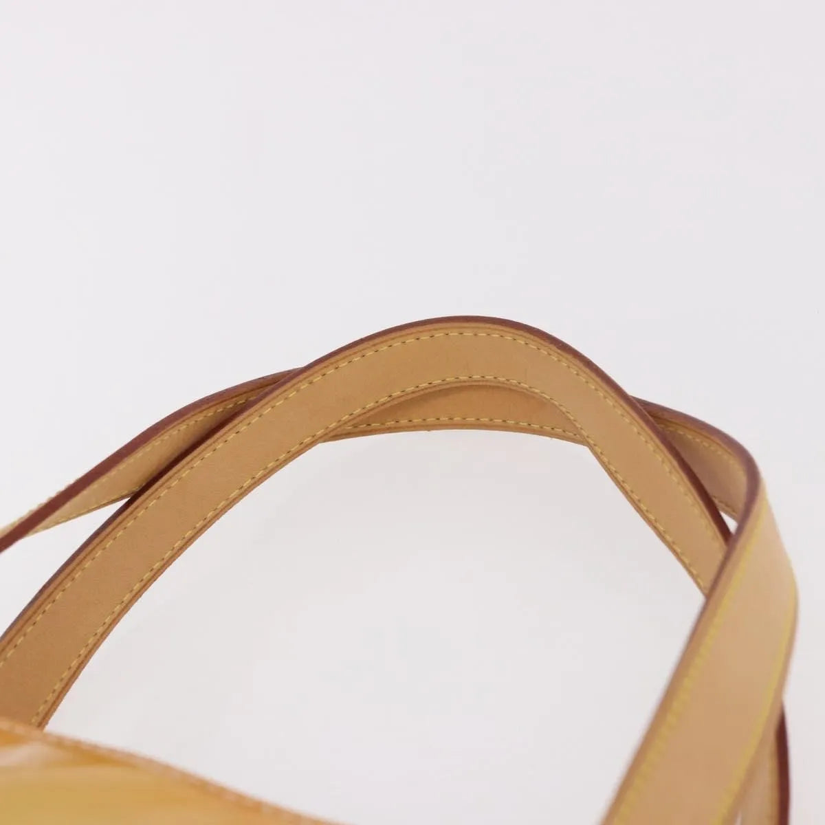 Louis Vuitton Houston Monogram Vernis Yellow Patent_Leather Handbag (Pre-Owned)