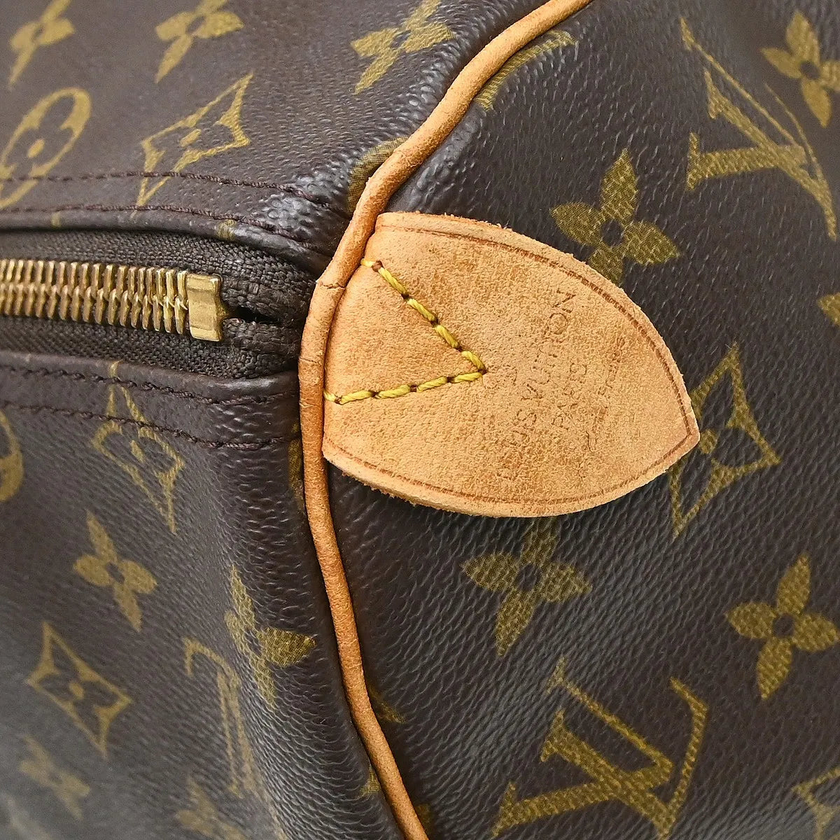 Louis Vuitton Keepall Bag Monogram Canvas Brown Canvas Travel Bag Bag (Pre-Owned)