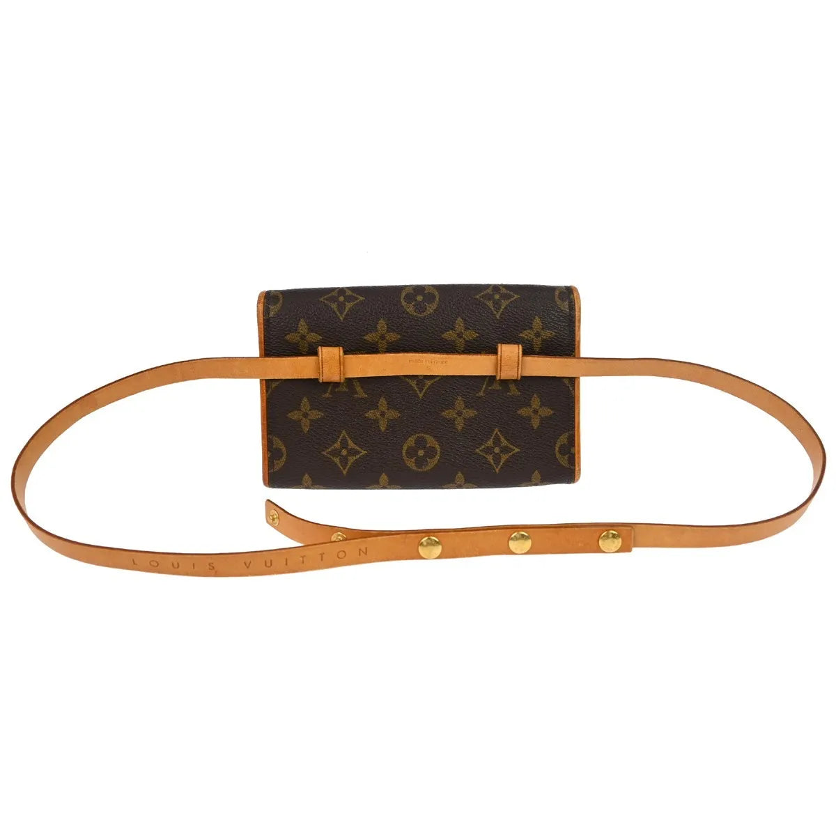 Louis Vuitton Florentine Waist Monogram Canvas Brown Canvas Clutche & Pouche Bag (Pre-Owned)