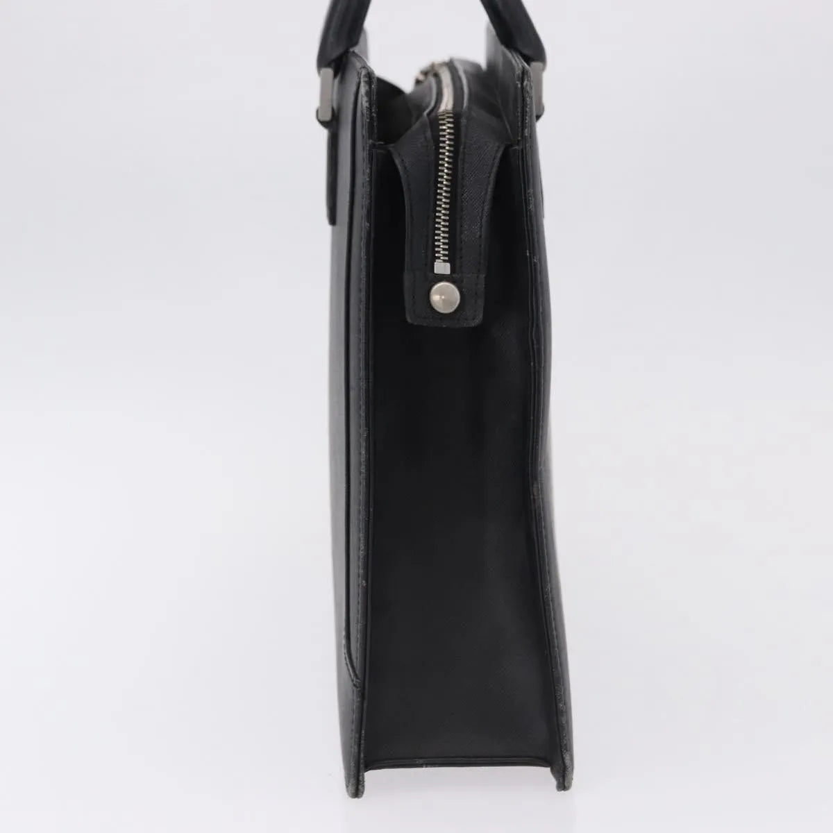 Burberry Business Black Leather Black Leather Briefcase Bag (Pre-Owned)