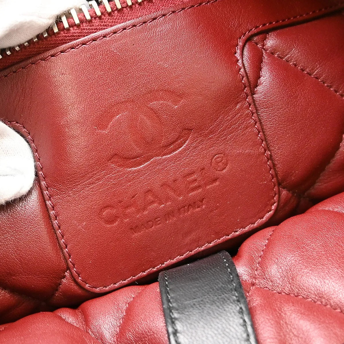 Chanel Coco Cocoon Reversible Tote Quilted Lambskin Black Leather Tote Bag Bag (Pre-Owned)
