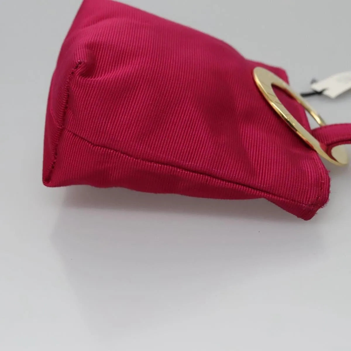 Celine Circle Logo Nylon Pink Nylon Clutche & Pouche Bag (Pre-Owned)