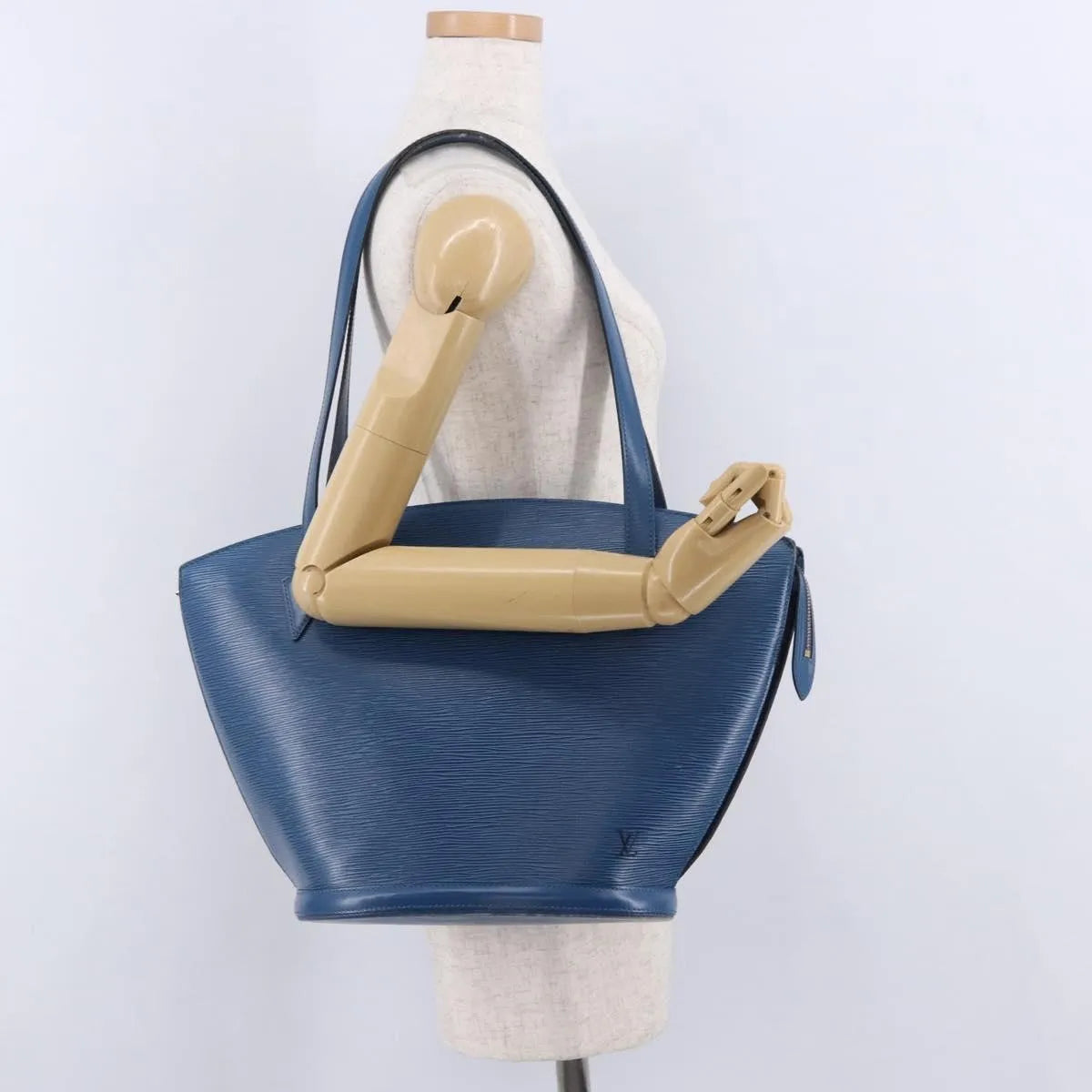Louis Vuitton Saint Jacques Epi Blue Leather Shoulder Bag Bag (Pre-Owned)
