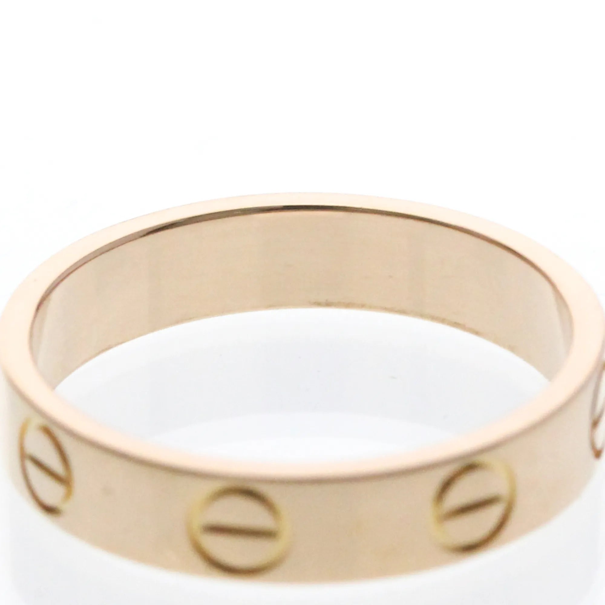 Cartier Love Wedding Band 18K Rose Gold Gold Pink_Gold Ring Jewelry (Pre-Owned)
