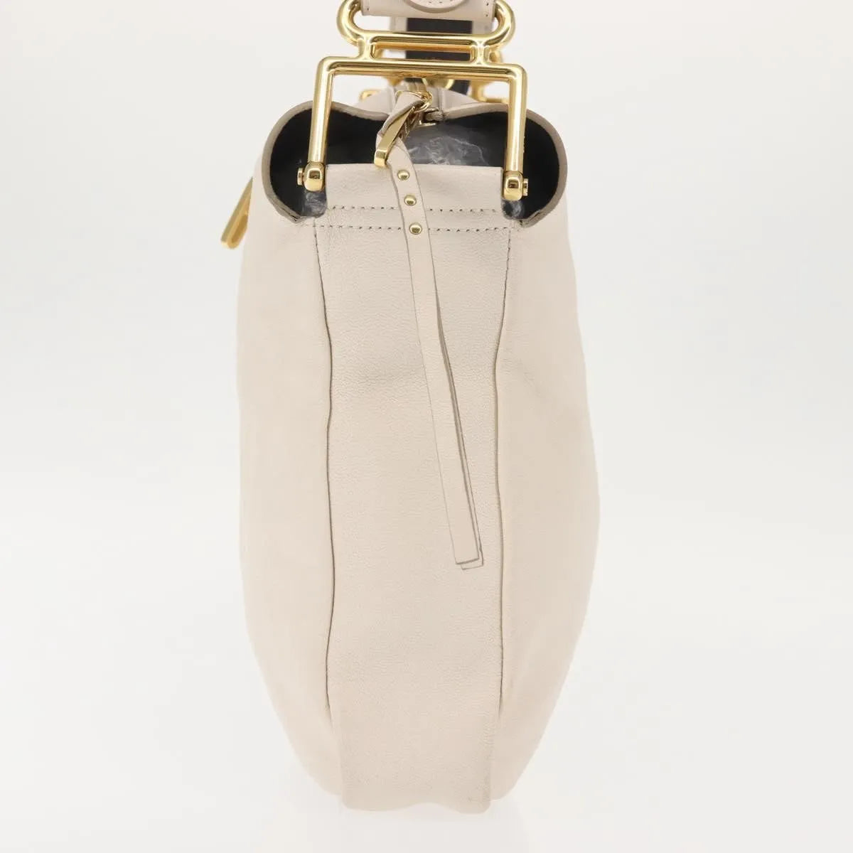 Chloe Vanessa Leather Beige Leather Shoulder Bag Bag (Pre-Owned)