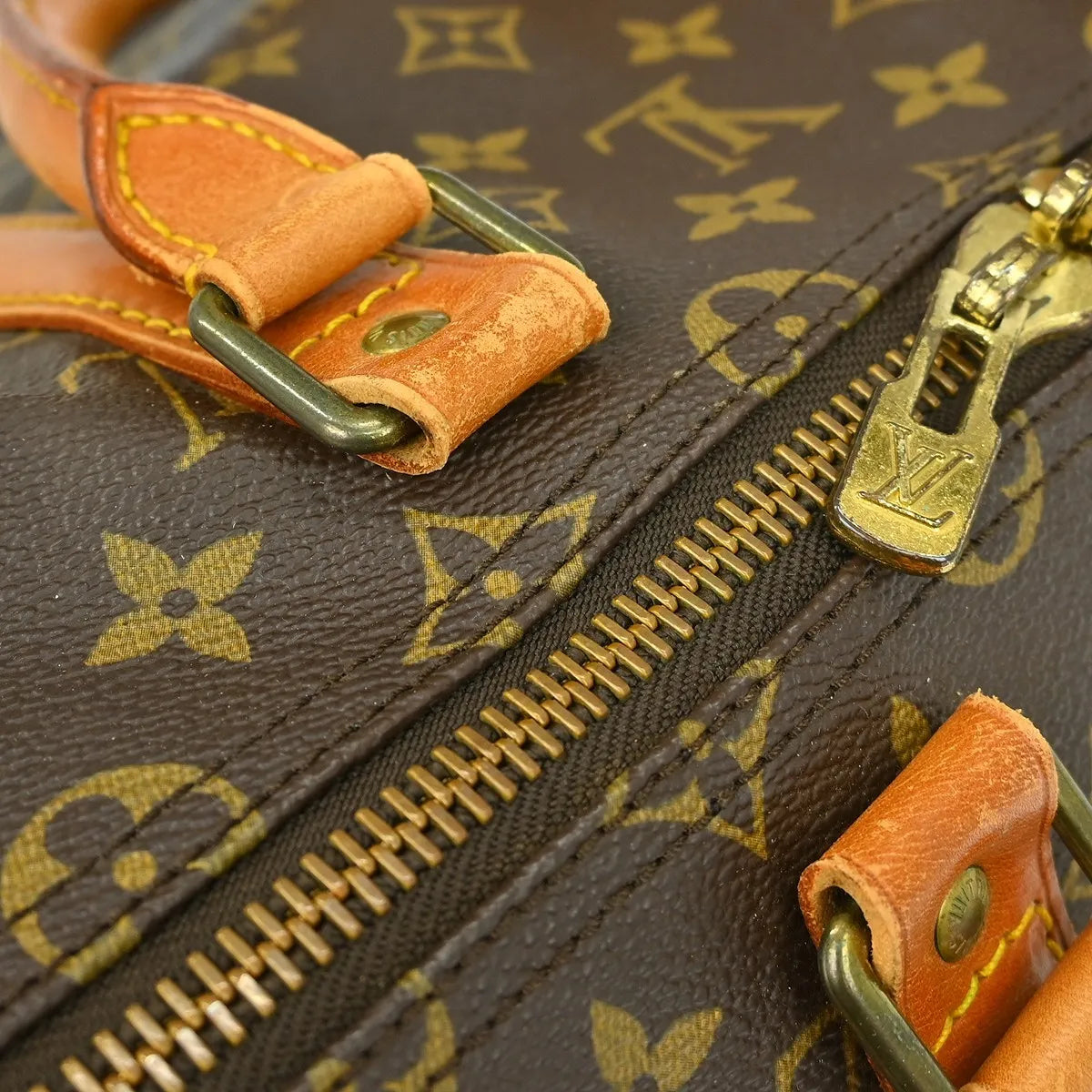 Louis Vuitton Keepall Monogram Canvas Brown Canvas Travel Bag Bag (Pre-Owned)