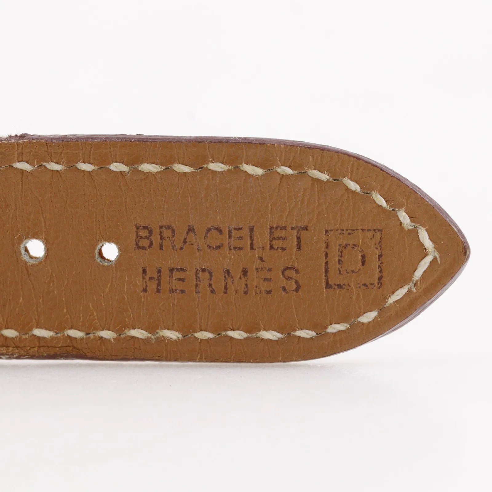 Hermes Belt Quartz Stainless Steel And Leather Watch (Pre-Owned)
