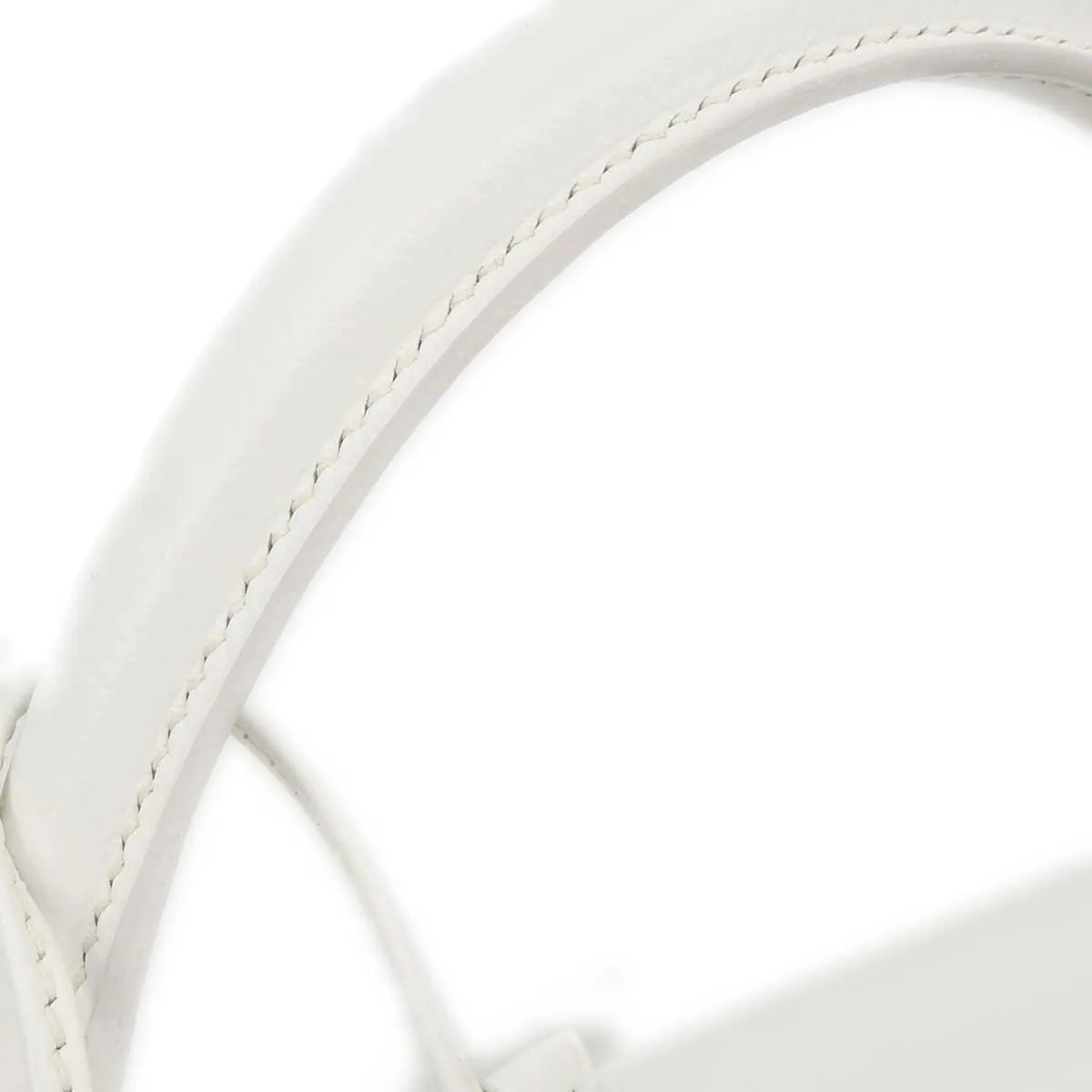 Hermes Kelly Handbag White Epsom With Palladium Hardware White Leather Handbag (Pre-Owned)