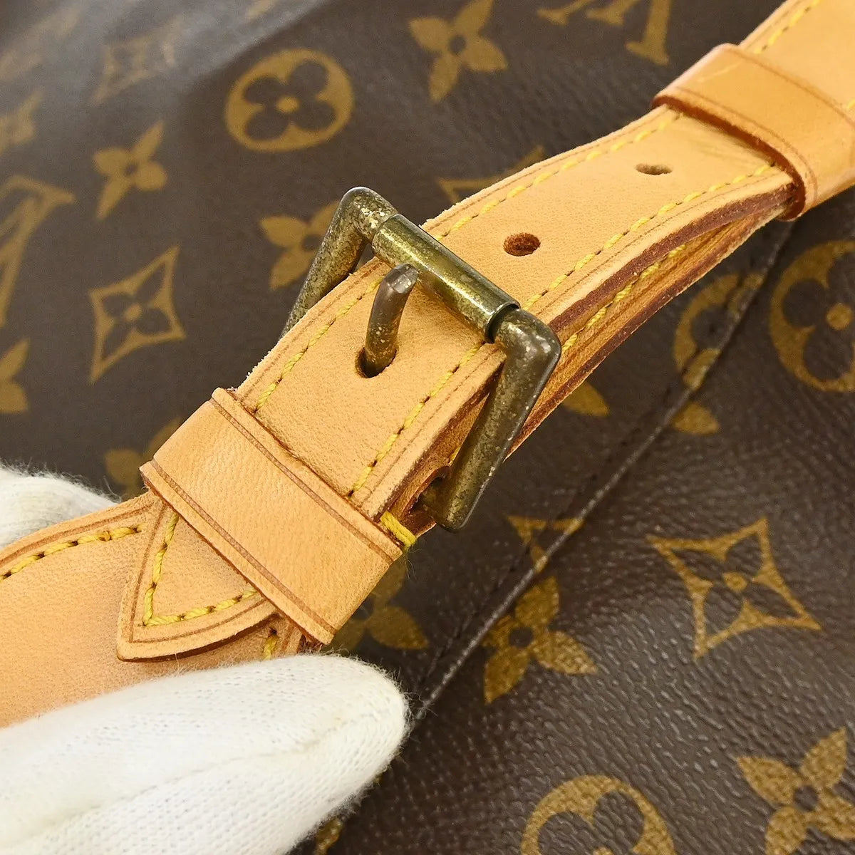 Louis Vuitton Vintage Montsouris Monogram Canvas Brown Canvas Backpack Bag (Pre-Owned)