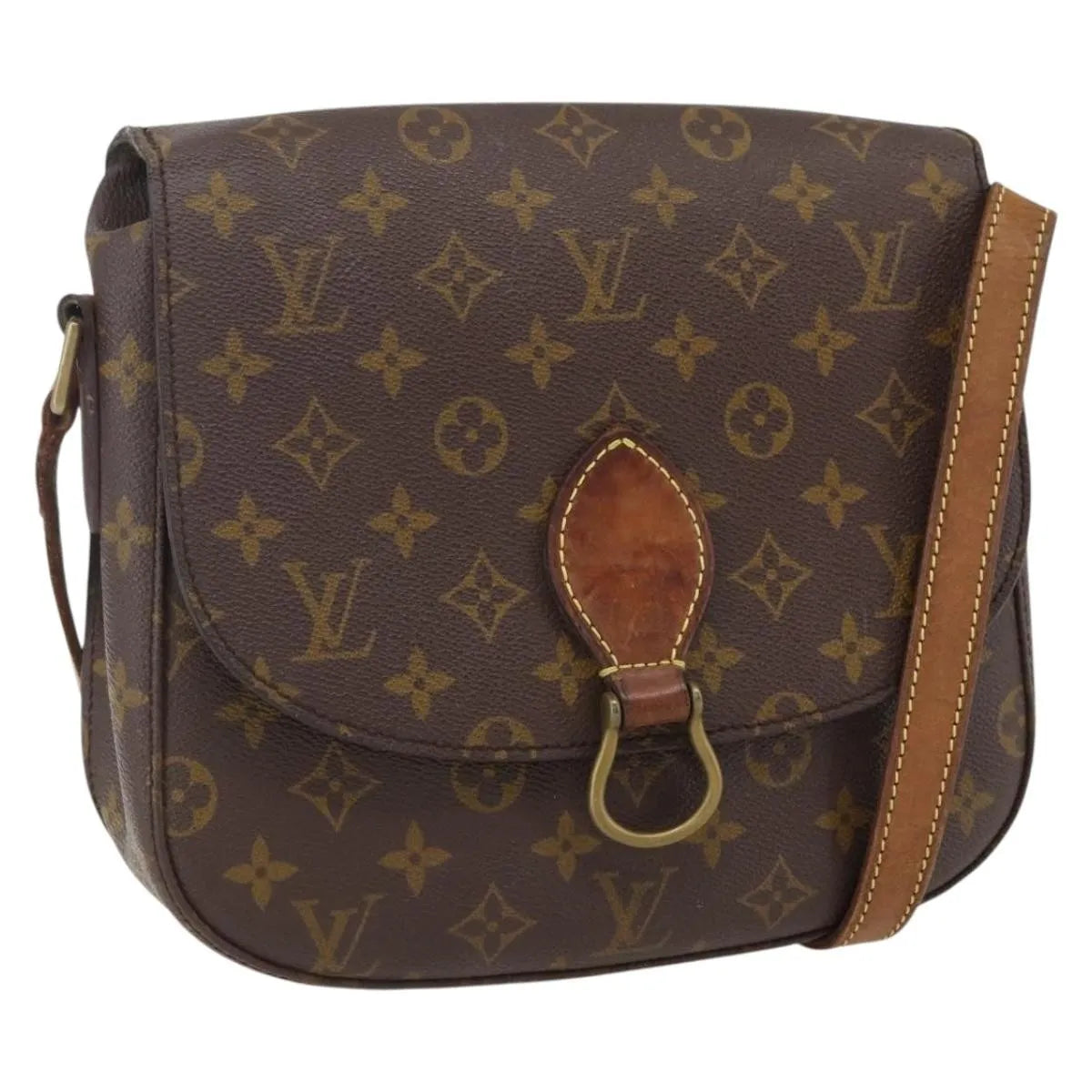 Louis Vuitton Saint Cloud Monogram Canvas Brown Canvas Shoulder Bag Bag (Pre-Owned)