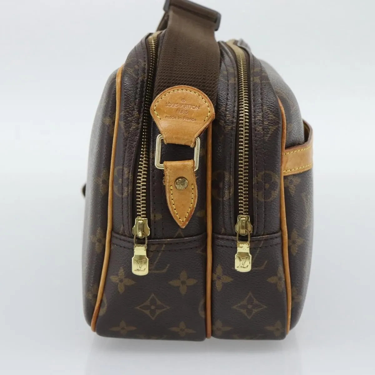Louis Vuitton Reporter Monogram Brown Canvas Shoulder Bag Bag (Pre-Owned)