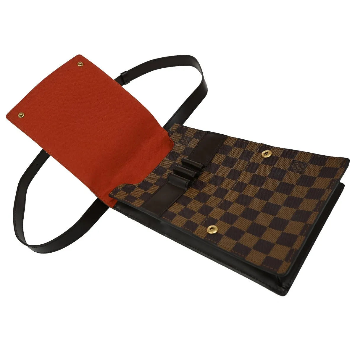 Louis Vuitton Portobello Messenger Damier Brown Canvas Shoulder Bag Bag (Pre-Owned)