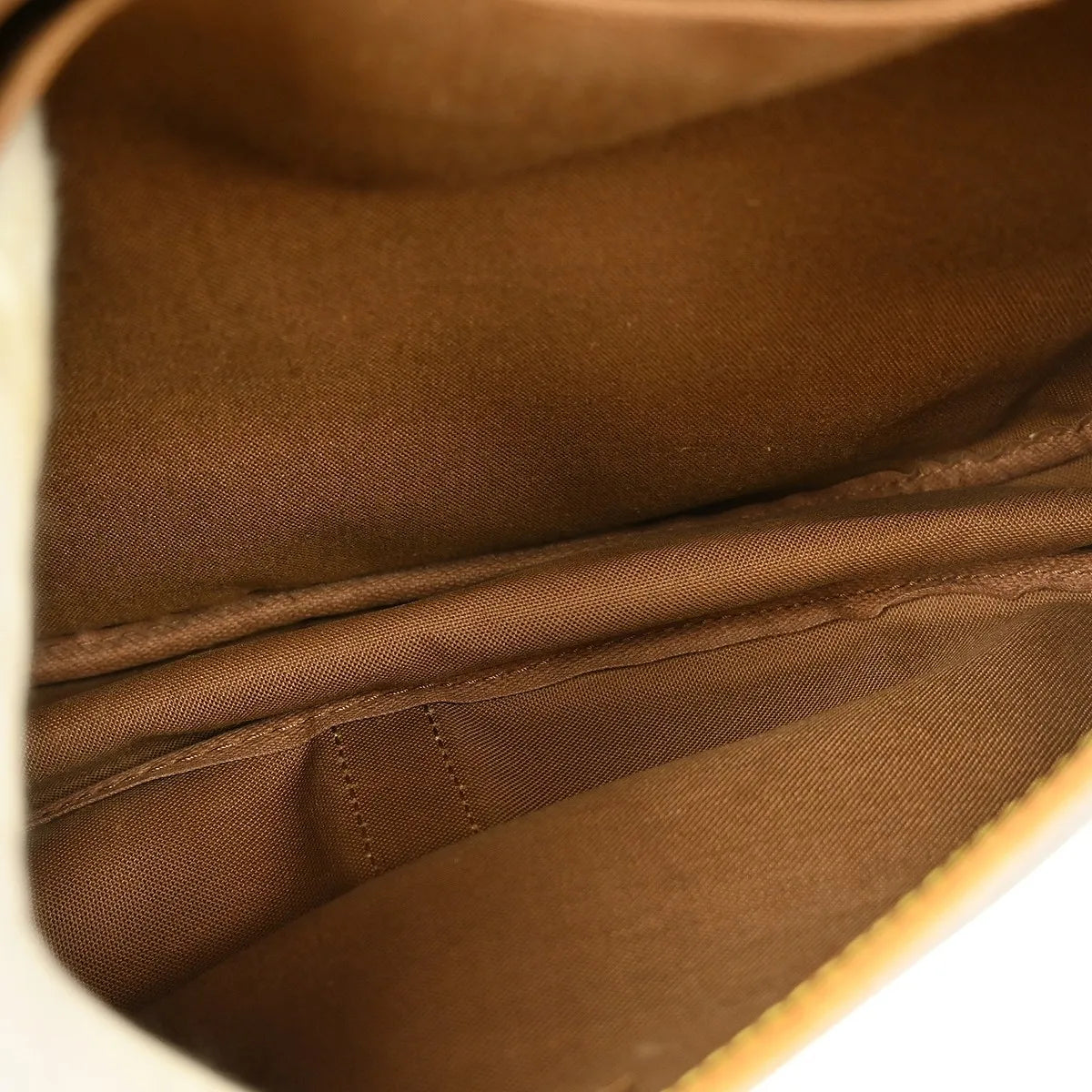 Louis Vuitton Saumur Handbag Monogram Canvas Brown Canvas Shoulder Bag Bag (Pre-Owned)