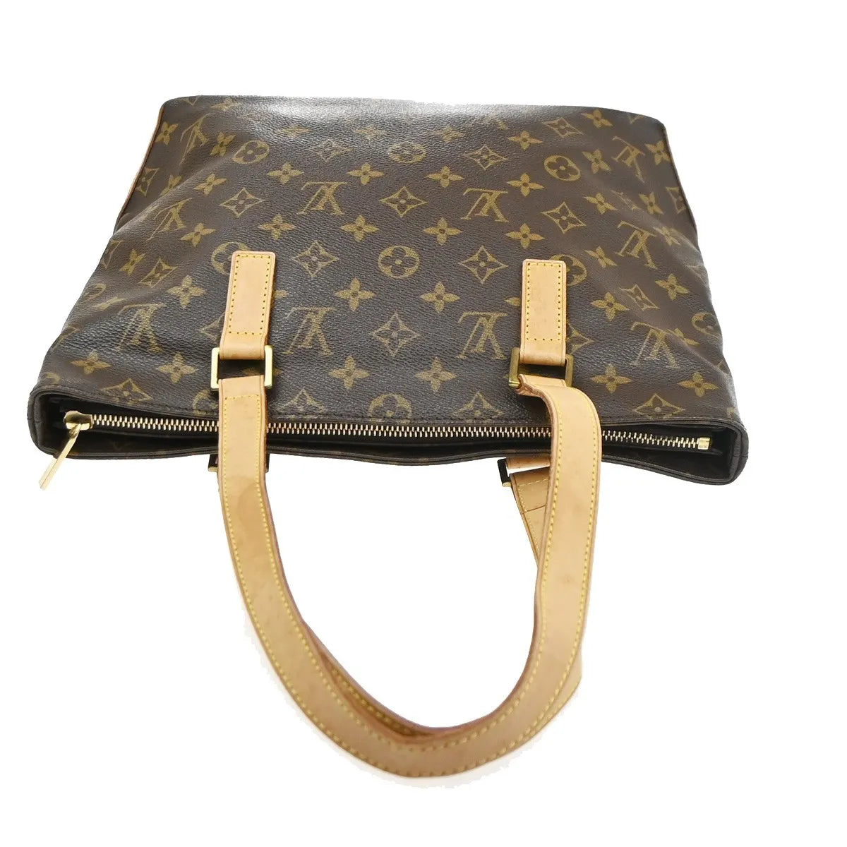 Louis Vuitton Cabas Mezzo Monogram Canvas Brown Canvas Shoulder Bag Bag (Pre-Owned)
