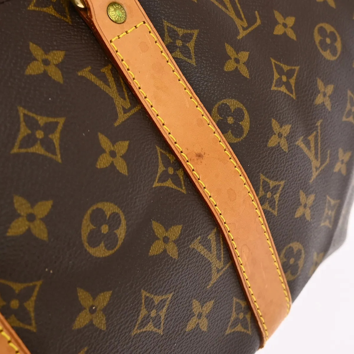 Louis Vuitton Keepall Bag Monogram Canvas Brown Canvas Travel Bag Bag (Pre-Owned)