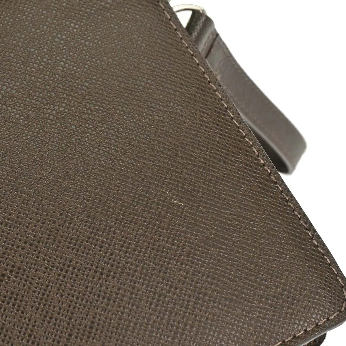 Louis Vuitton Belaia Clutch Taiga Leather Brown Leather Clutche & Pouche Bag (Pre-Owned)