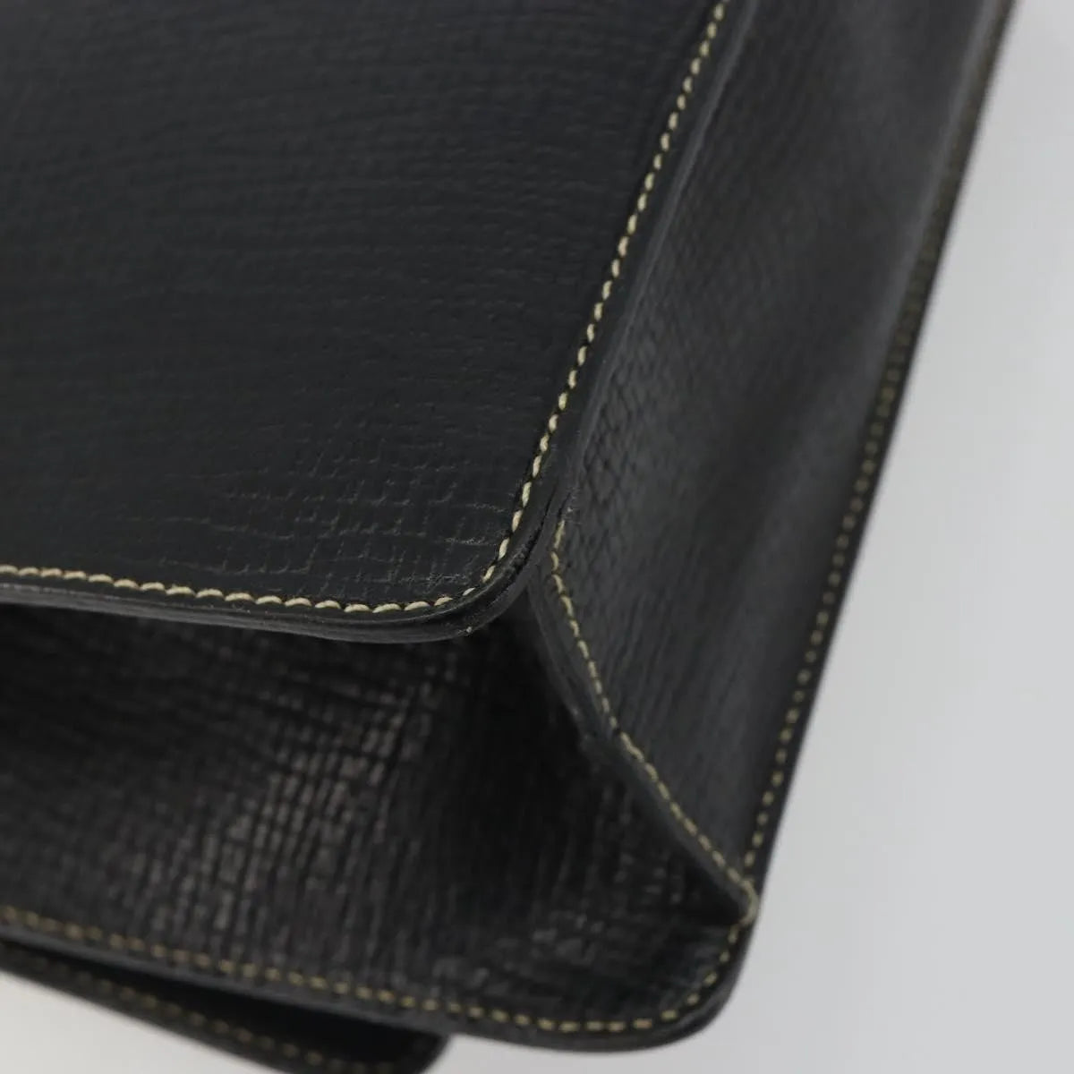 Loewe Barcelona Top Handle Leather Black Leather Handbag (Pre-Owned)