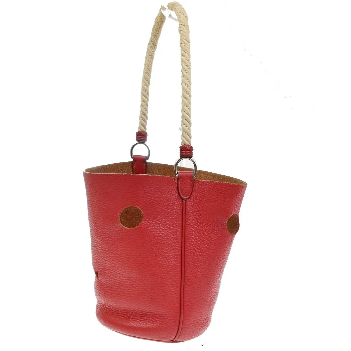 Hermes Mangeoire Taurillon Clemence Leather Red Leather Shoulder Bag Bag (Pre-Owned)