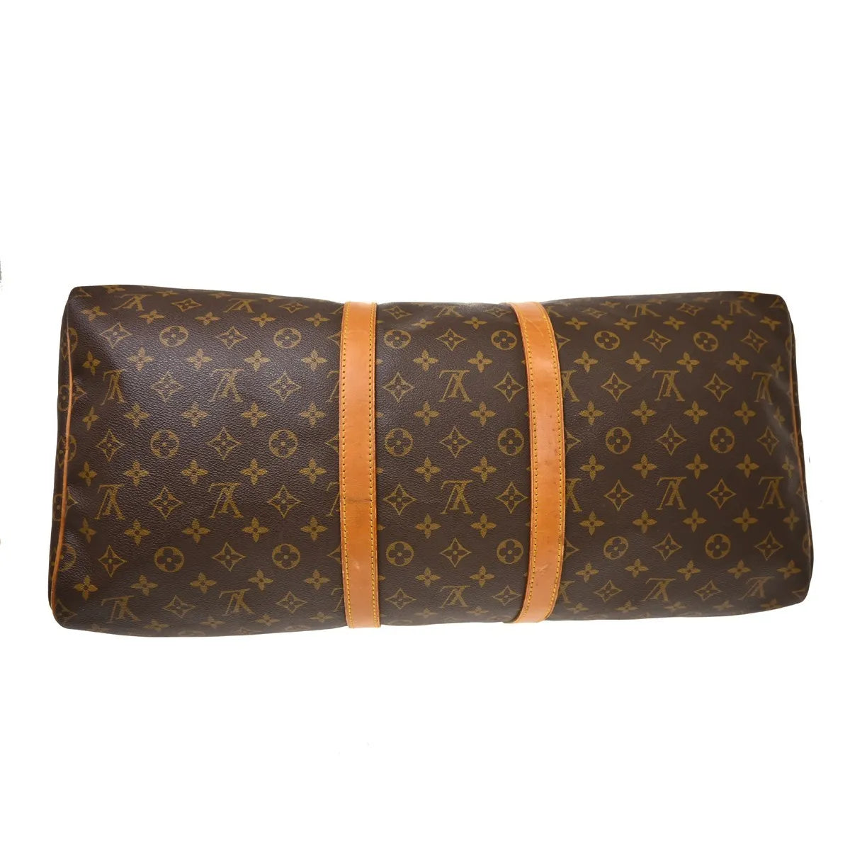 Louis Vuitton Keepall Canvas Brown Canvas Travel Bag Bag (Pre-Owned)