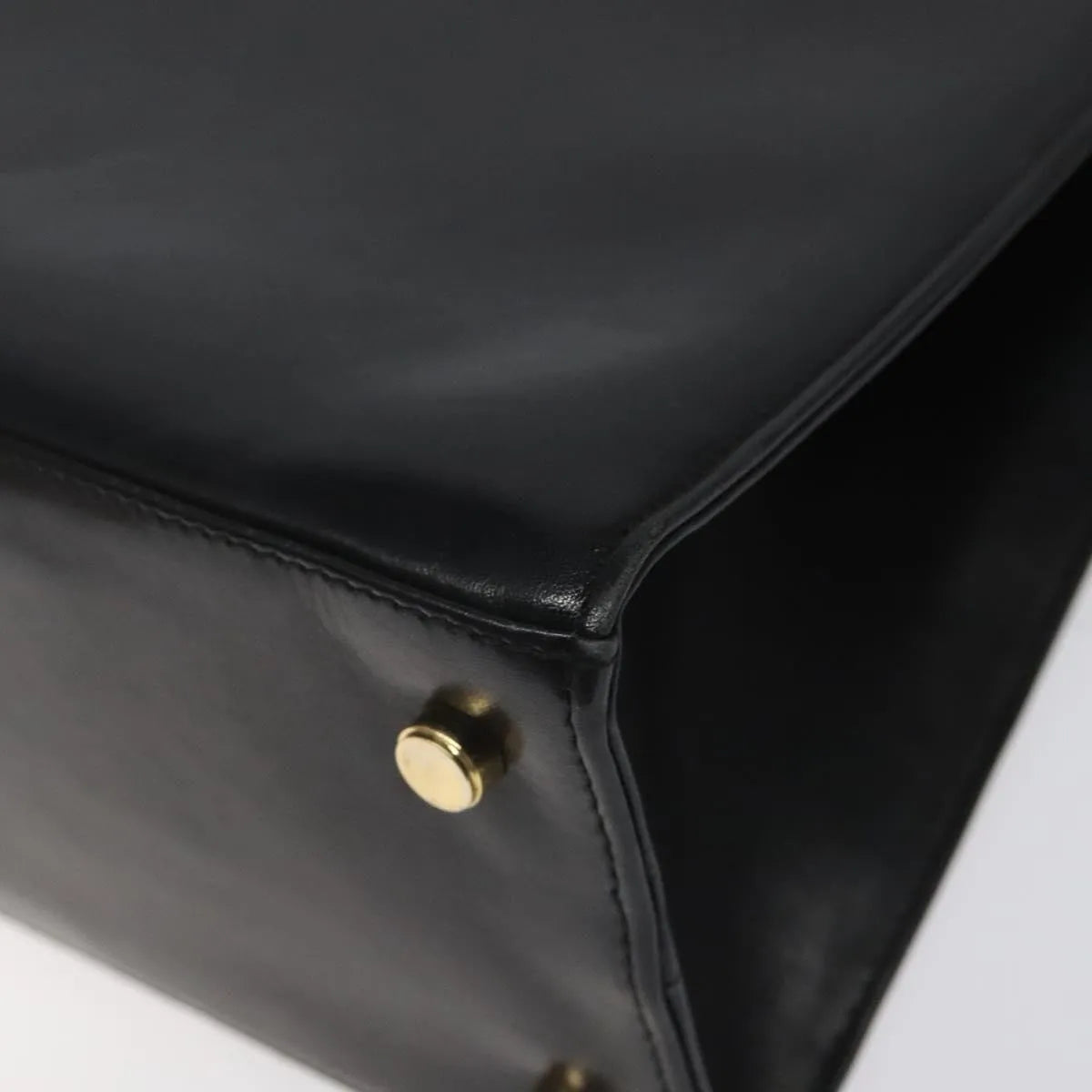 Salvatore Ferragamo Vala Leather Black Leather Shoulder Bag Bag (Pre-Owned)