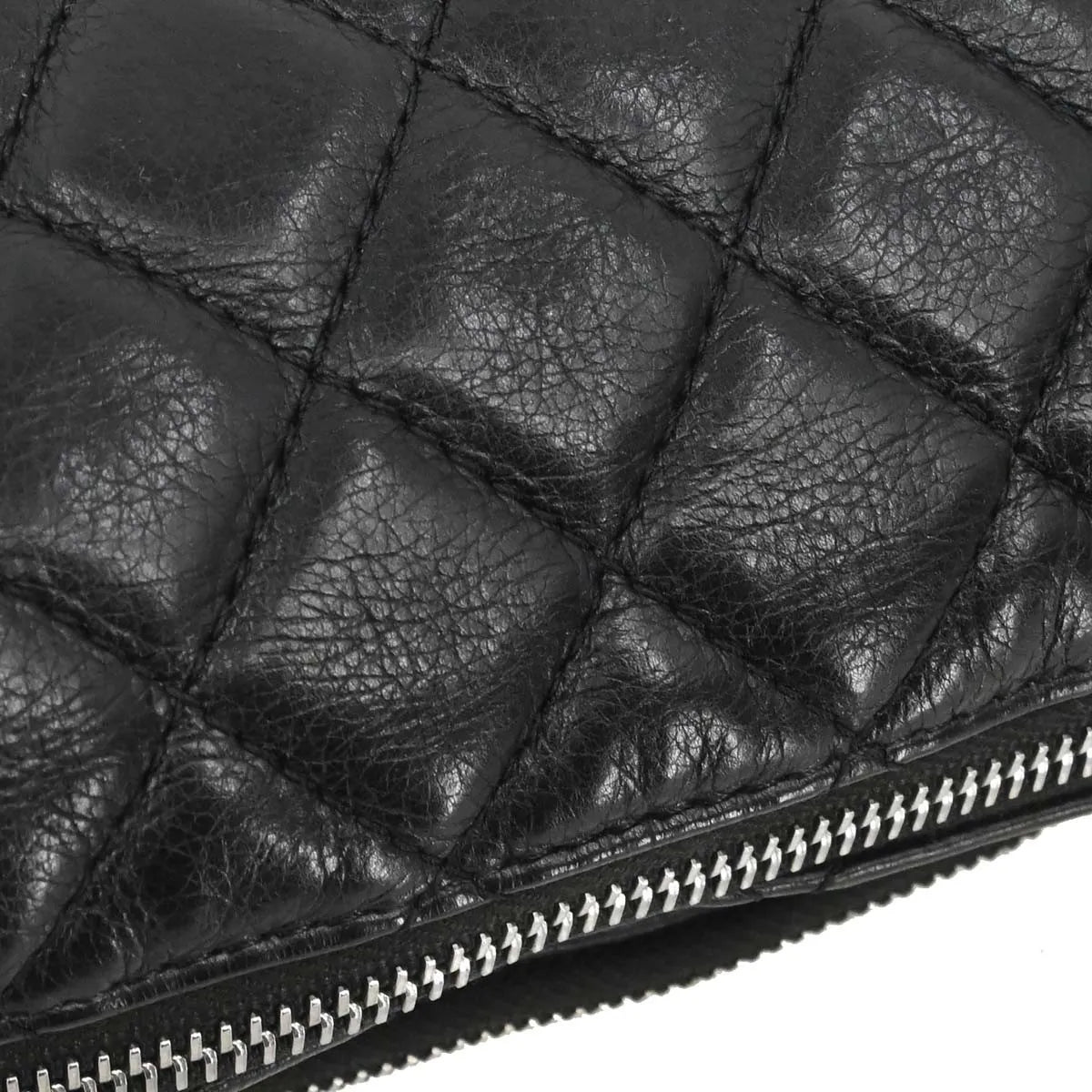 Chanel Bum Leather Black Leather Handbag (Pre-Owned)