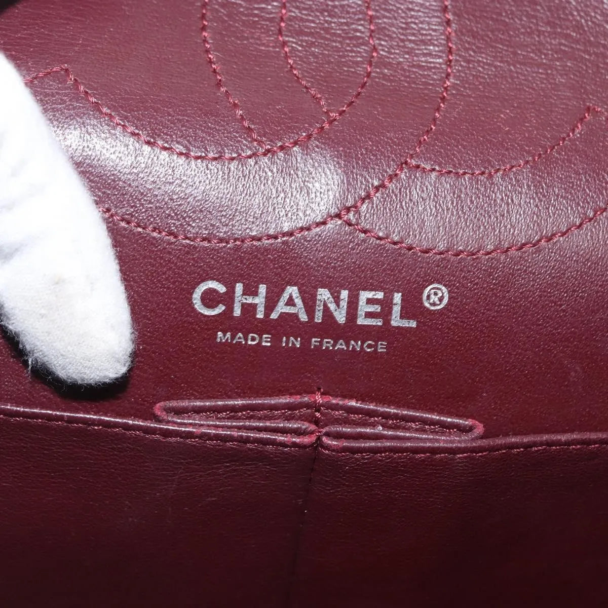Chanel Reissue 2.55 Flap Quilted Aged Calfskin Black Leather Handbag (Pre-Owned)