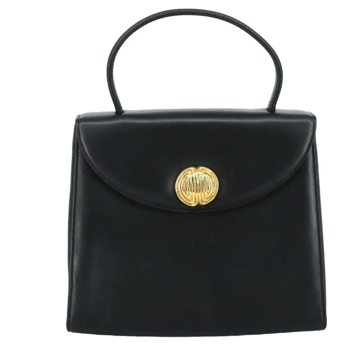 Givenchy Vintage Leather Black Leather Handbag (Pre-Owned)