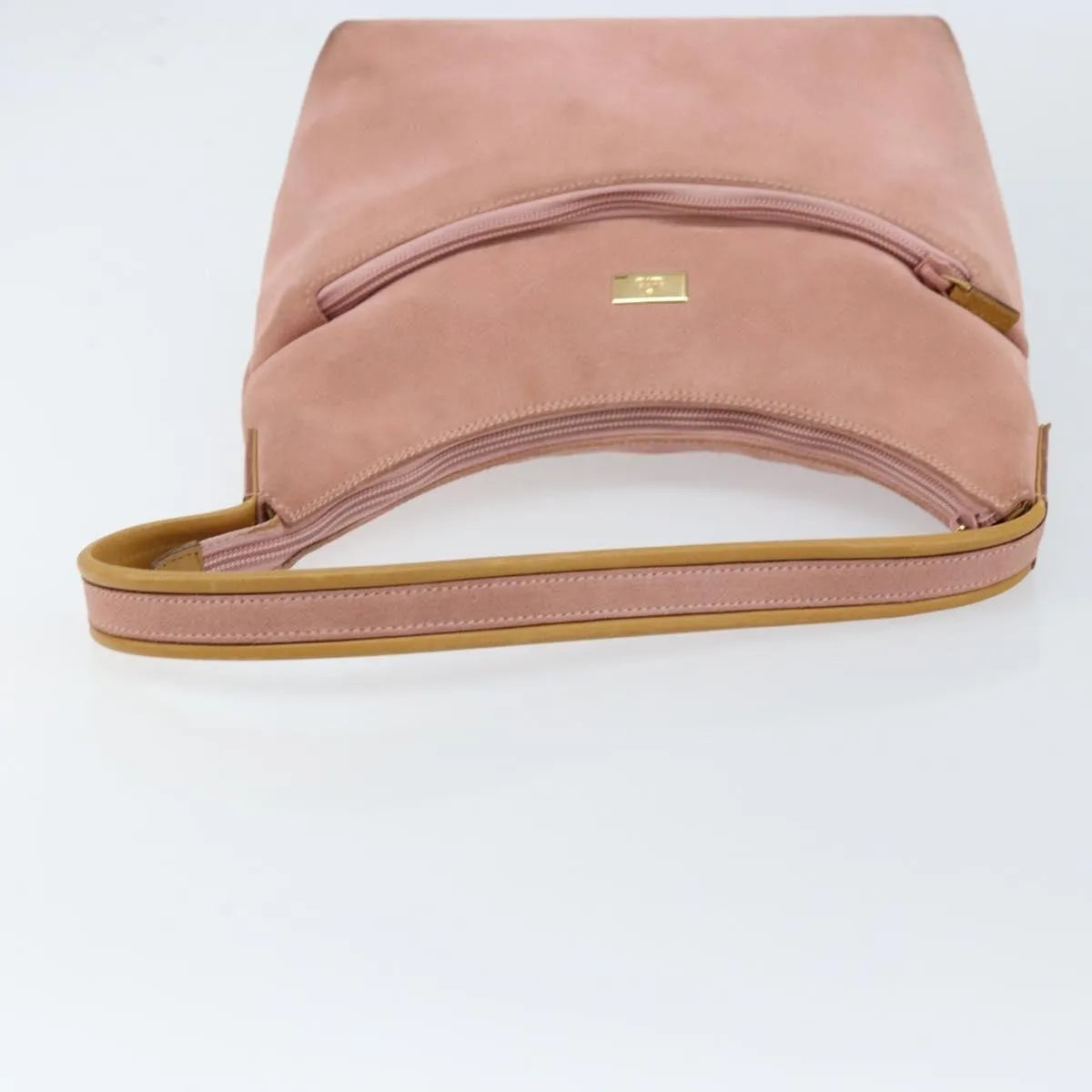 Gucci Vintage Suede Pink Suede Handbag (Pre-Owned)