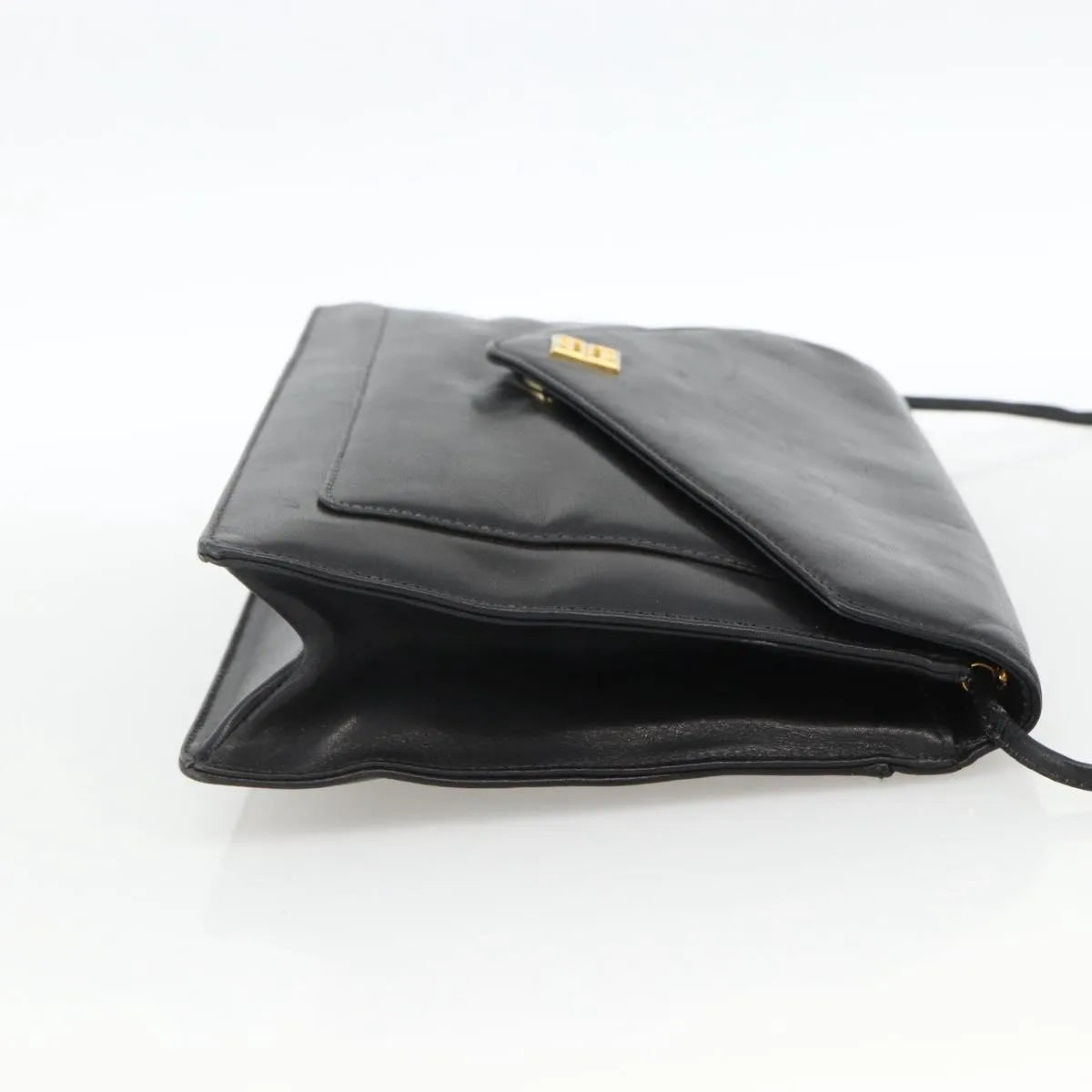 Givenchy Vintage 4G Leather Black Leather Shoulder Bag Bag (Pre-Owned)