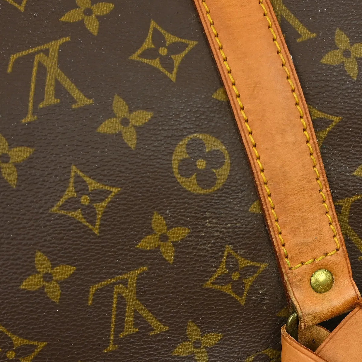 Louis Vuitton Keepall Monogram Canvas Brown Canvas Travel Bag Bag (Pre-Owned)