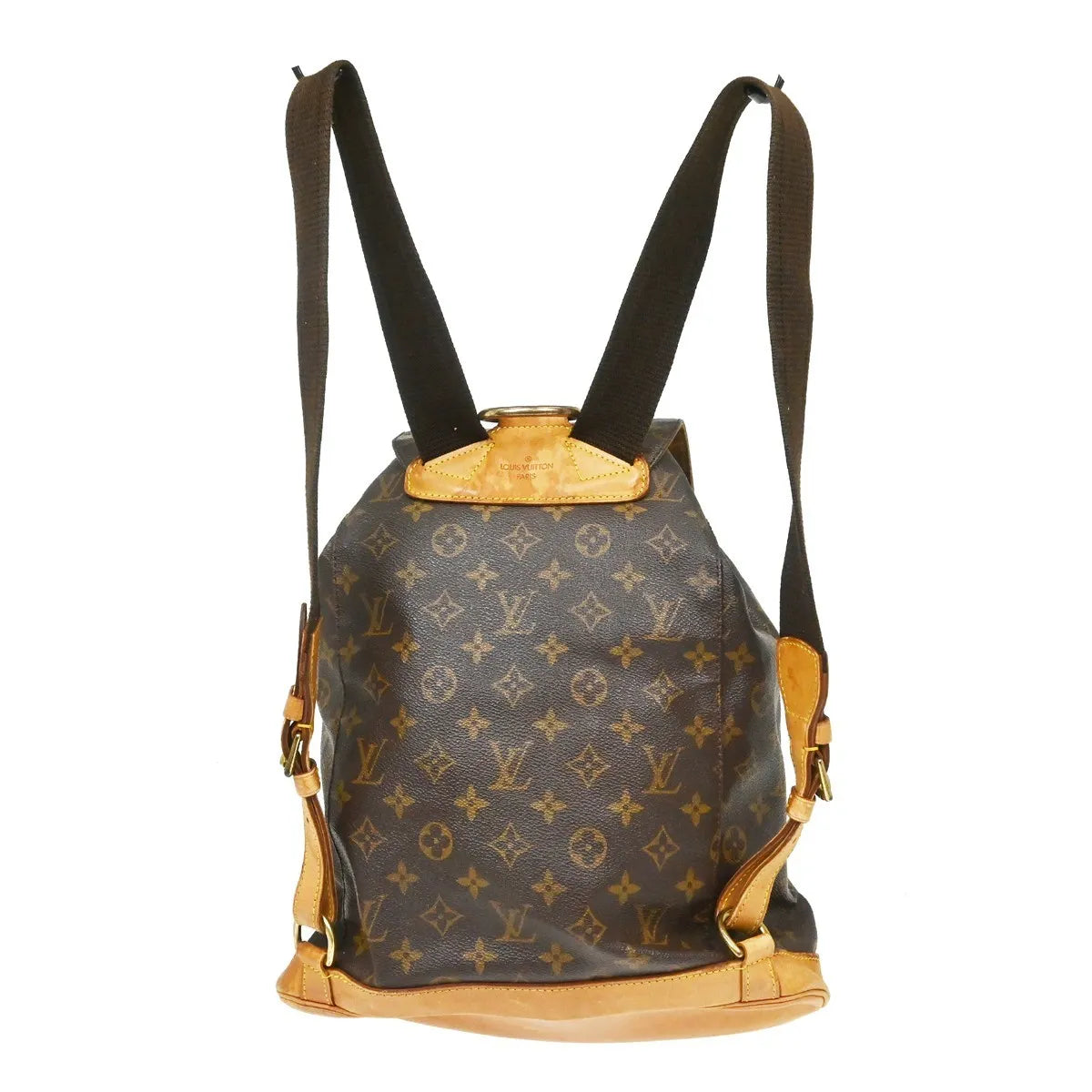 Louis Vuitton Vintage Montsouris Monogram Canvas Brown Canvas Backpack Bag (Pre-Owned)
