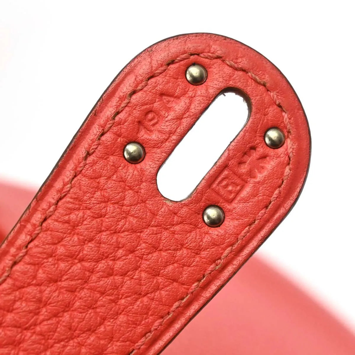 Hermes Lindy Clemence Red Leather Shoulder Bag Bag (Pre-Owned)